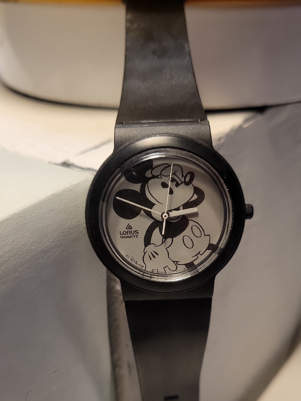 Lorus Black and White Women's Watch
